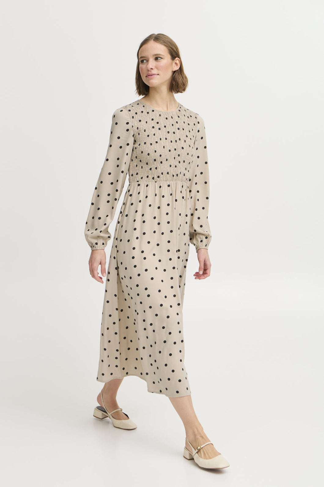 Josa Smock BYoung Mid Length Dress