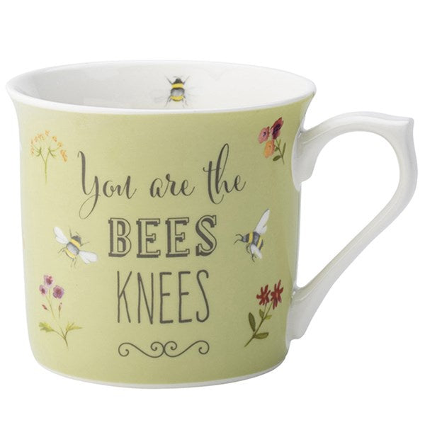 Bee Happy Green Mug