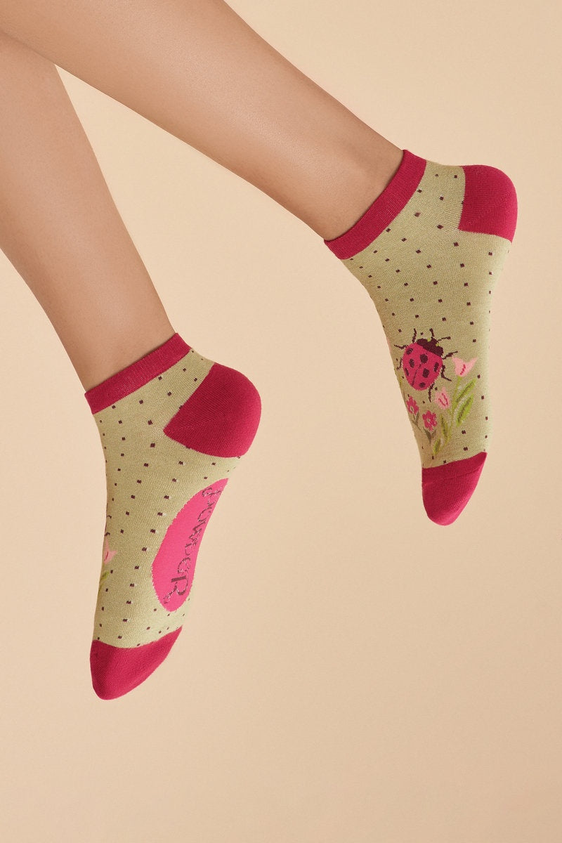 Ladybird Trainer Socks Sage