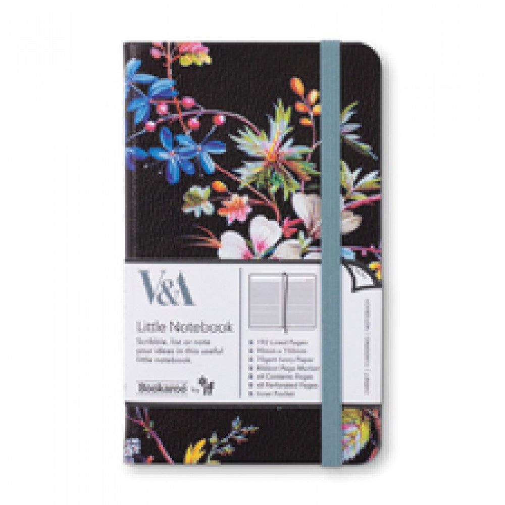 V&A Bookaroo A6 Journal Kilburn Black Floral