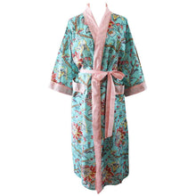 Load image into Gallery viewer, Blue Orchid Print Dressing Gown
