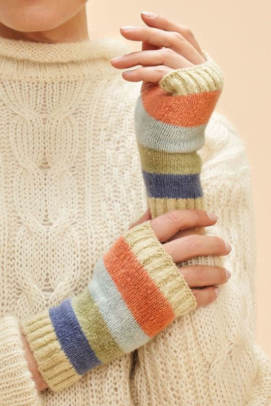 Lilia Wrist Warmers Pastel Mix