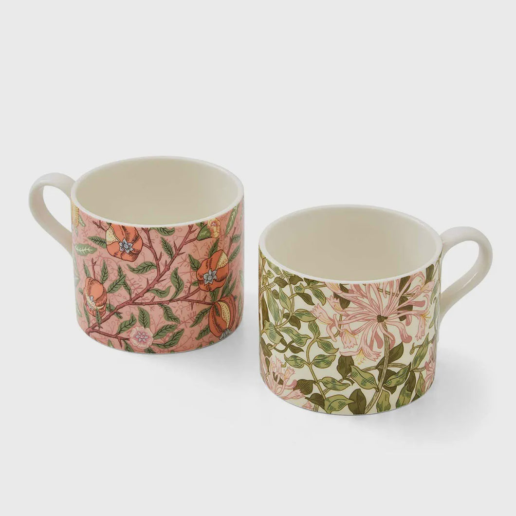 Morris & Co Fruit & Honeysuckle Mug Set of 2