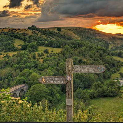 Thunder Clouds Monsal Dale Card