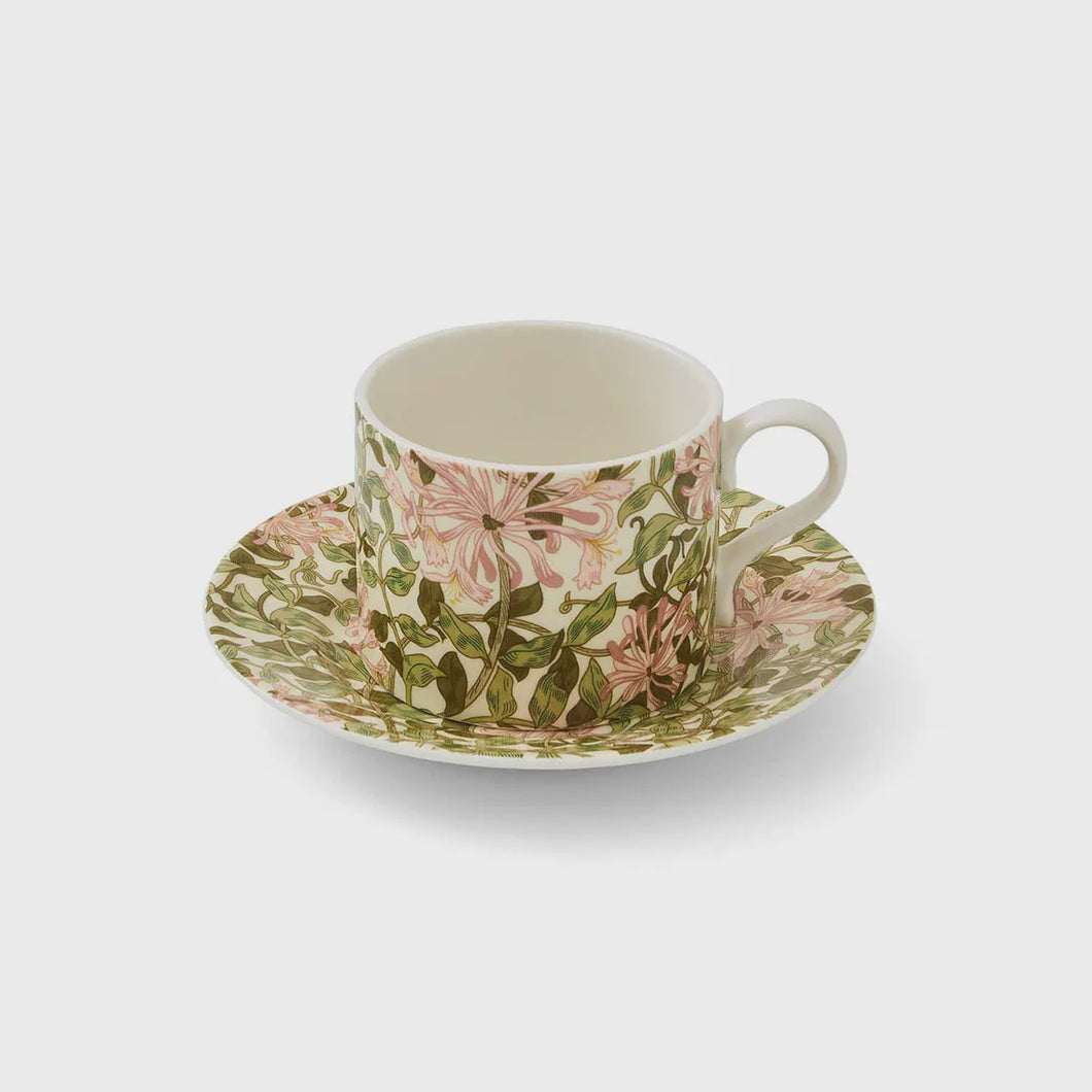 Morris & Co Tea Cup & Saucer Honeysuckle