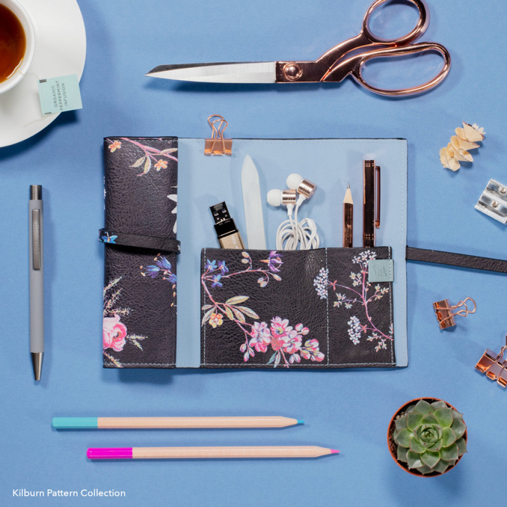 V&A Bookaroo Tech Tidy Kilburn Black Floral