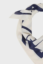 Load image into Gallery viewer, Wicly Byoung Small Scarf Navy &amp; Cream
