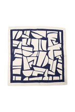 Load image into Gallery viewer, Wicly Byoung Small Scarf Navy &amp; Cream
