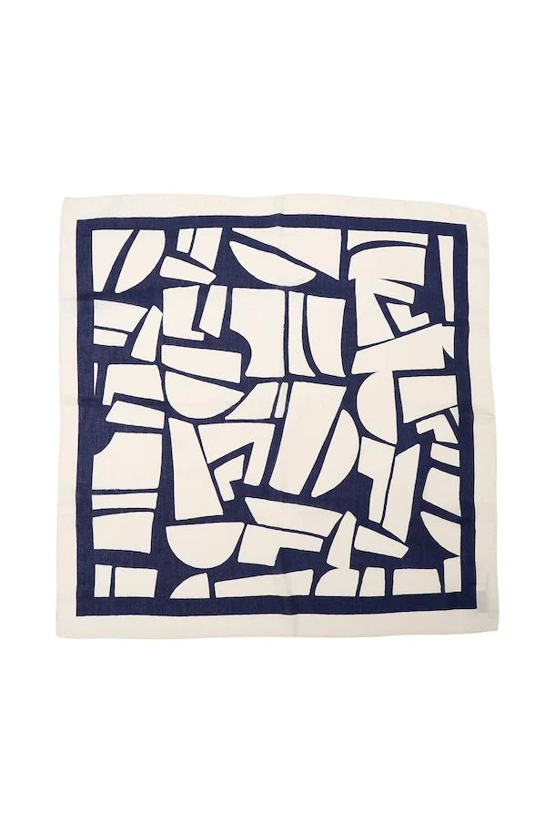 Wicly Byoung Small Scarf Navy & Cream