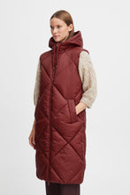 Load image into Gallery viewer, Bomina B Young Long  Padded Hooded Waistcoat
