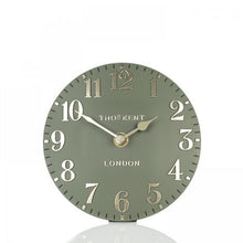 Load image into Gallery viewer, 6&quot; Arabic Mantel Clock Lichen Green
