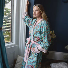 Load image into Gallery viewer, Blue Orchid Print Dressing Gown
