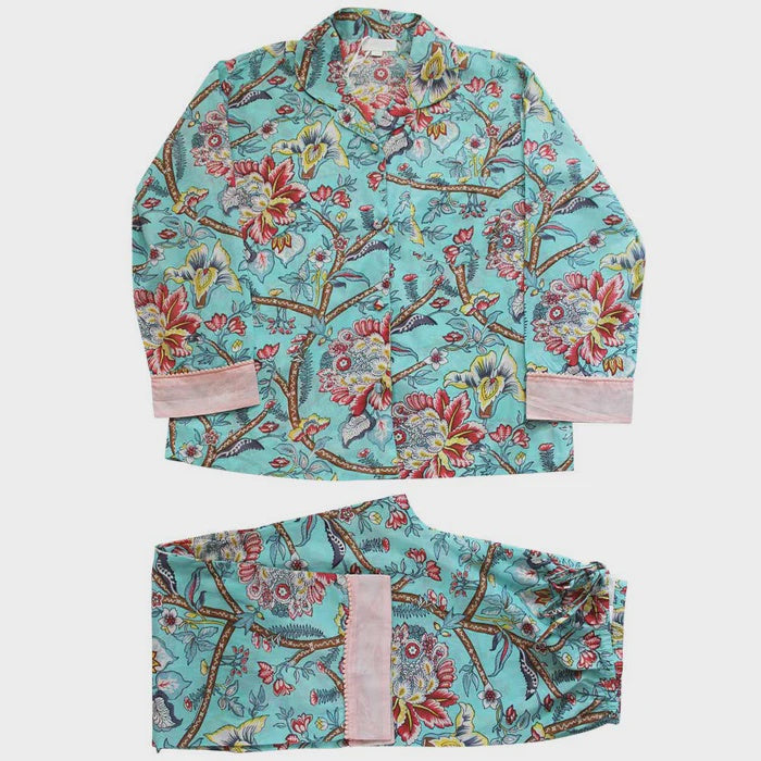 Blue Orchid Floral Pyjama's M/L