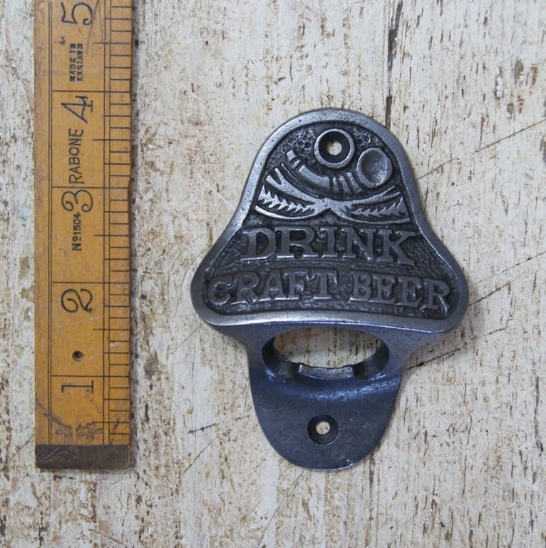 Bottle opener wall mounted DRINK CRAFT BEER