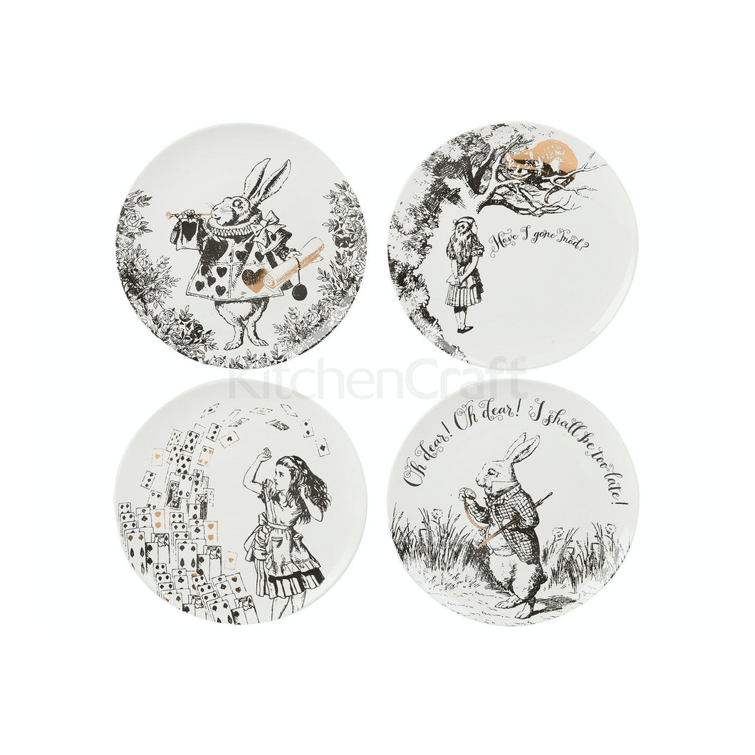 V&A Alice in Wonderland Side Plates - Set of 4